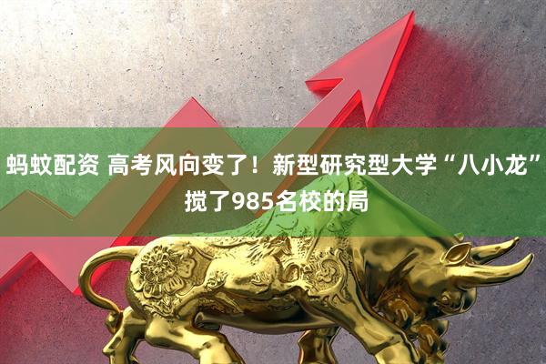 蚂蚊配资 高考风向变了！新型研究型大学“八小龙” 搅了985名校的局