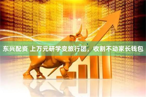 东兴配资 上万元研学变旅行团，收割不动家长钱包