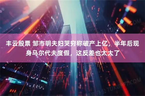 丰云股票 邹市明夫妇哭穷称破产上亿，半年后现身马尔代夫度假，这反差也太大了